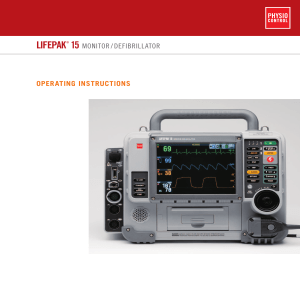LIFEPAK® 15 Monitor/Defibrillator