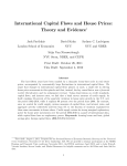 International Capital Flows and House Prices: Theory and Evidence*