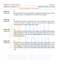 HighFour General Sciences Round 2 Category A: Grades 4 – 5