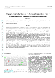 High-precision abundances of elements in solar twin stars: Trends