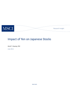 Impact of Yen on Japanese Stocks