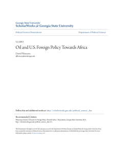 Oil and US Foreign Policy Towards Africa