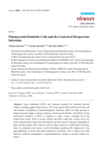 Plasmacytoid Dendritic Cells and the Control of Herpesvirus Infections