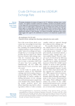 Crude Oil Prices and the USD/EUR Exchange Rate