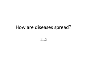 How are diseases spread?
