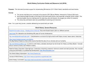 NEW World History Guide with resources