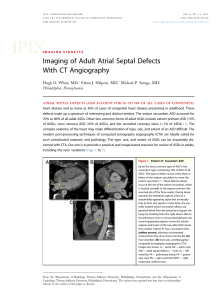 Imaging of Adult Atrial Septal Defects With CT Angiography