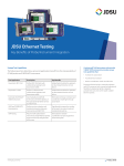 JDSU Ethernet Testing Key Benefits of Probe/Instrument