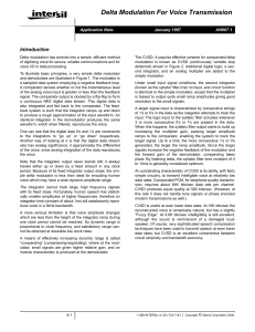 Delta Modulation For Voice Transmission