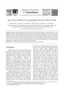 Ag−Ni alloy nanoparticles for electrocatalytic reduction of benzyl