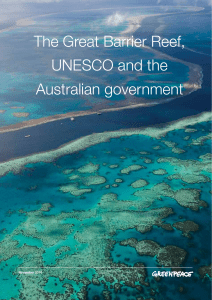 The Great Barrier Reef, UNESCO and the Australian government