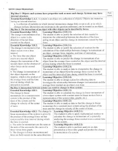 Impulse and Momentum AP Physics 1 packet answers