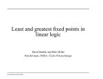 Least and greatest fixed points in linear logic