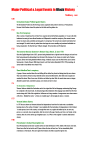 Major Political and Legal Events in Black History