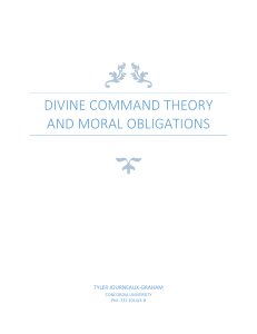 Divine Command Theory and Moral Obligations