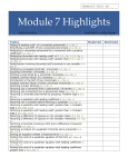 Module 7 Highlights - Perimeter College Sites