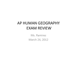 ap human geography exam review - Whittier Union High School