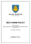 self-harm policy - South Wigston High School