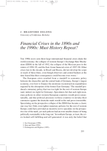 Financial Crises in the 1890s and the 1990s