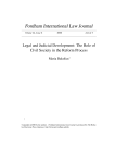 Legal and Judicial Development: The Role of Civil Society in the