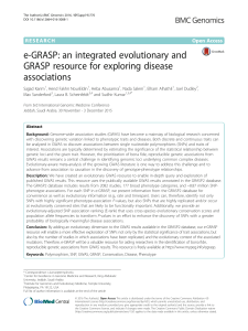 e-GRASP: an integrated evolutionary and GRASP