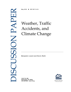 Weather, Traffic Accidents, and Climate Change