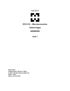Fall 2012 ECO 212 – Macroeconomics Yellow