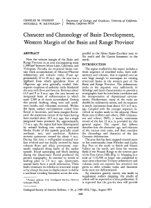 Character and Chronology of Basin Development, Western Margin
