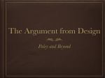 4. The Argument from Design