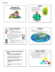 Organisms and Their Relationships Ecology Research Methods