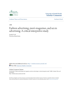 Fashion advertising, men`s magazines, and sex in advertising: A