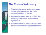 The Roots of Astronomy