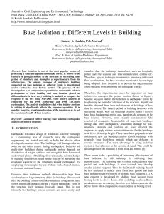 Base Isolation at Different Levels in Building