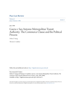 Garcia v. San Antonio Metropolitan Transit Authority: The Commerce