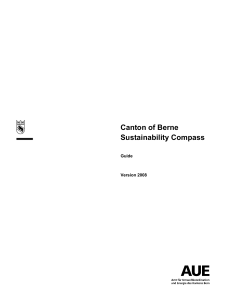 Canton of Berne Sustainability Compass