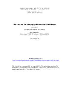 The Euro and the Geography of International Debt Flow