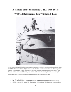 A History of the Submarine U-153, 1939-1942