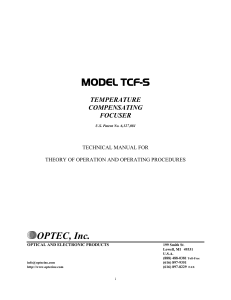 MODEL NGN-2 - Optec, Inc.