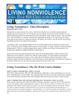 Living Nonviolence: Class Description Living