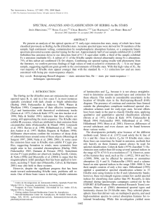 a0041_Spectral Analysis and Classification of Herbig A