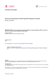 University of Groningen Structure and mechanism of the ECF