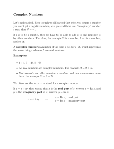 Complex Numbers