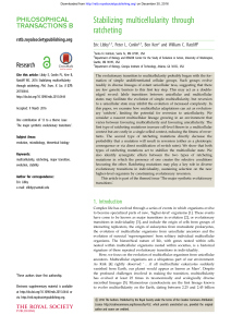 Stabilizing multicellularity through ratcheting