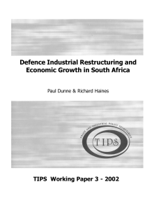 Defence Industrial Restructuring and Economic Growth in