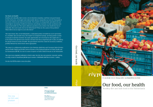 RIVM rapport 270555009 Our food, our health