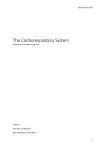 The Cardiorespiratory System SAMPLE 1