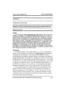 Physicochemical studies on interactions between DNA and RNA