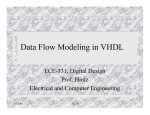 Data Flow Modeling in VHDL