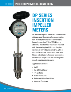 dp series insertion impeller meters