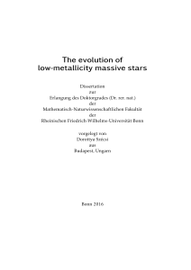 The evolution of low-metallicity massive stars - Argelander